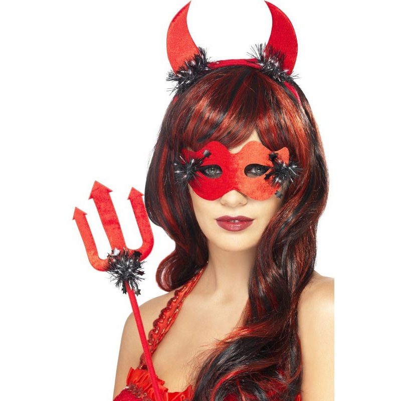 Devil costume set red