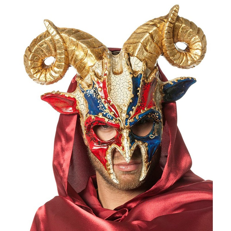 Devil horns mask colorful
