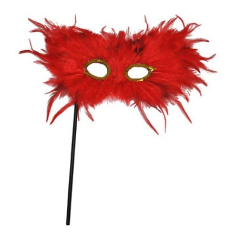 Devilish feather mask