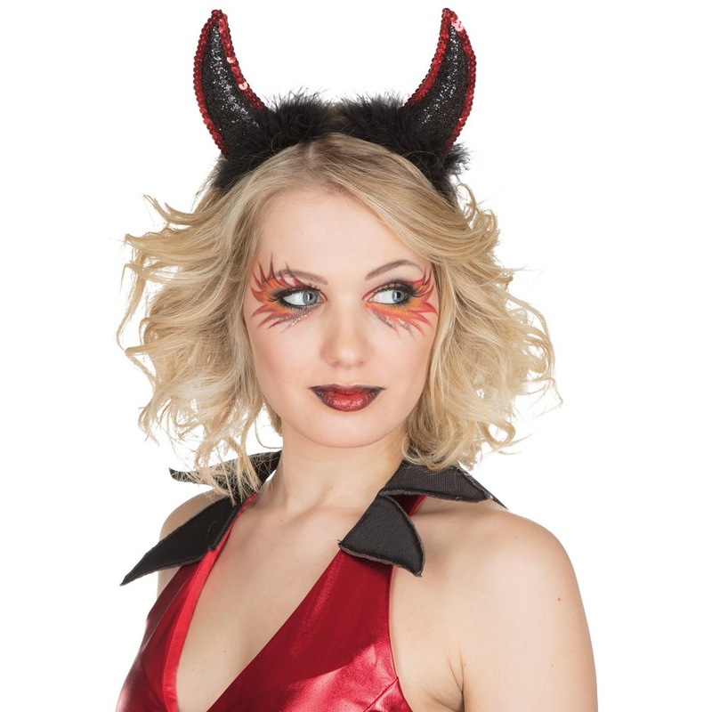 Dina Devil Horns With Sequins
