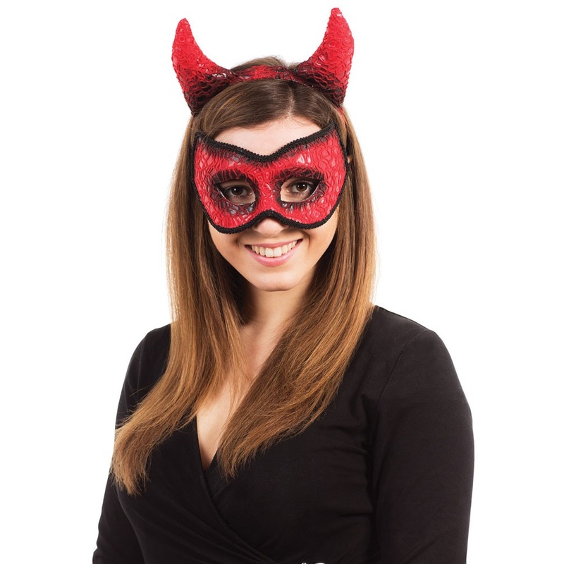 Evil devil mirco mask and horns