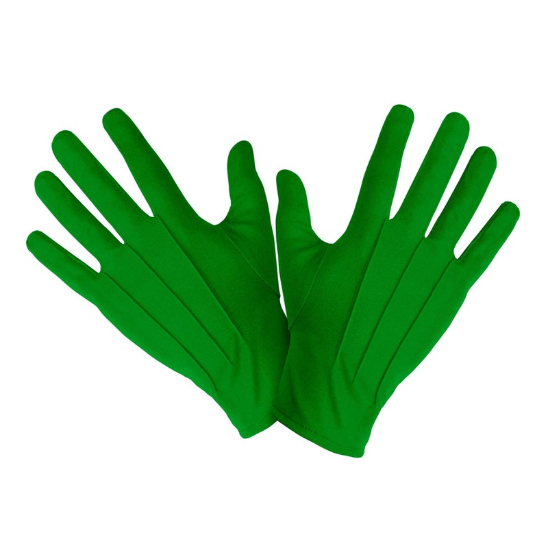 Gloves for adults in green
