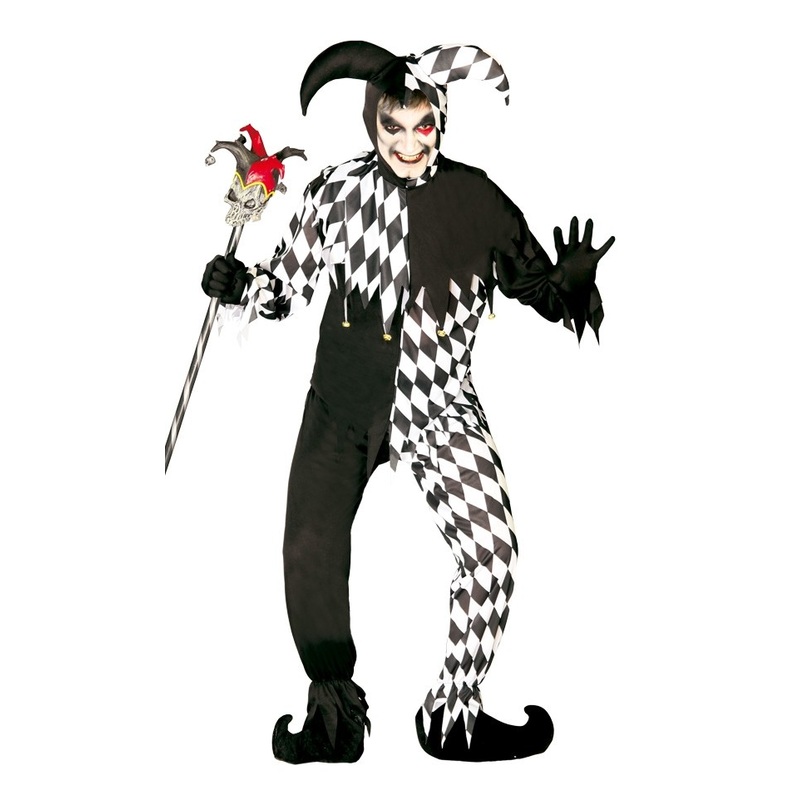 Harlequin court jester men's costume 48-50