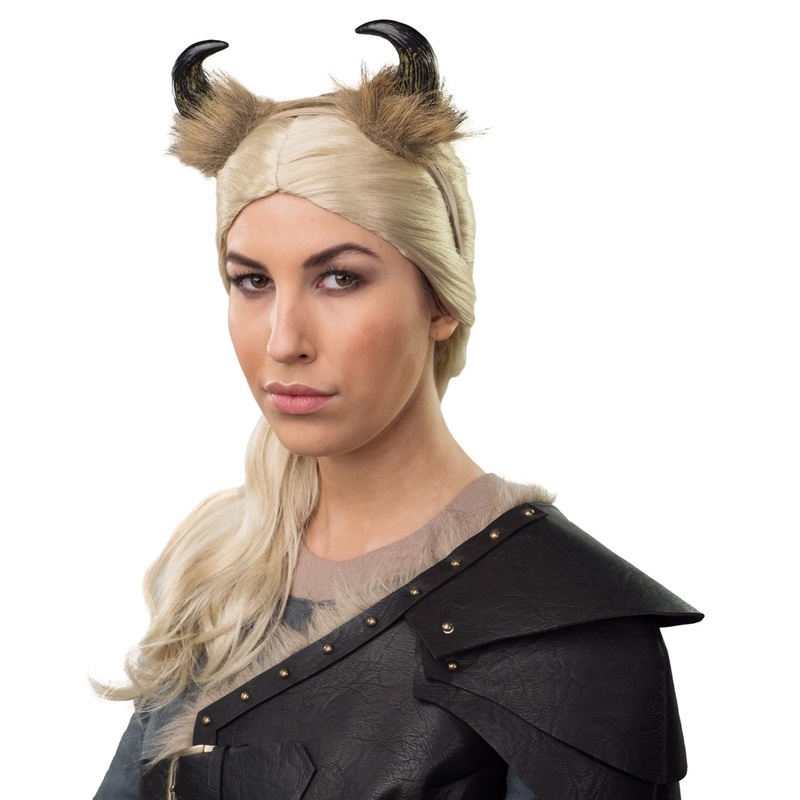 Horns headband with fur