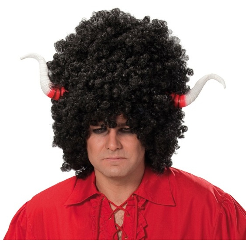 Minotaur Afro Wig Black