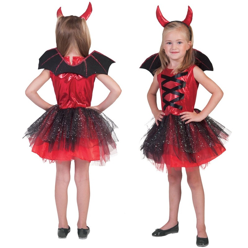 Missi Devil costume for girls red 104