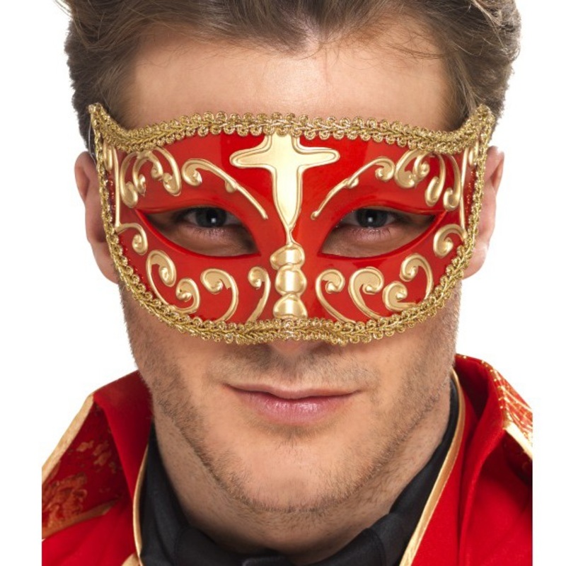 Noble eye mask red gold