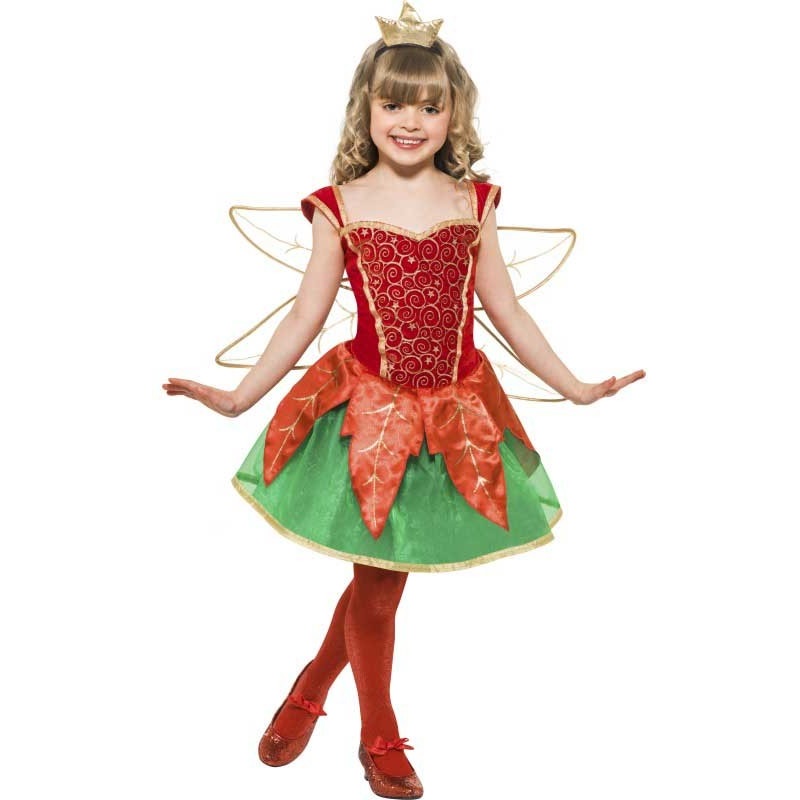 Poinsettia elf child costume S
