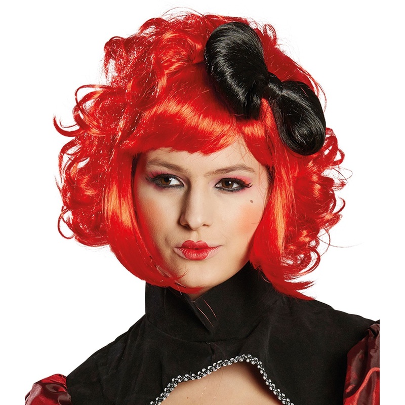 Punk girl wig red
