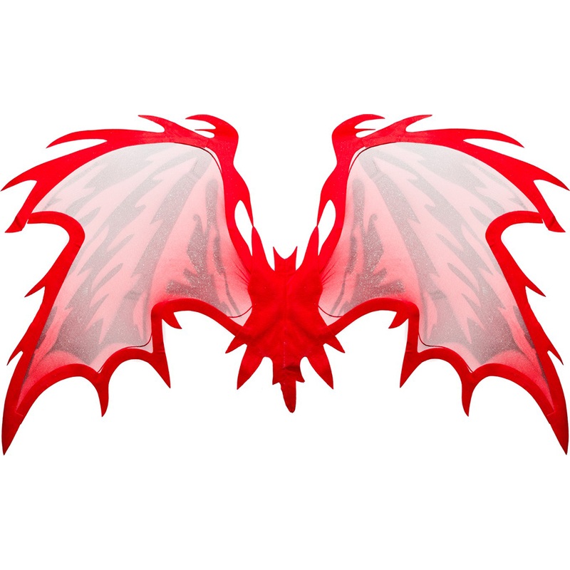 Red diabolo wings 112cm