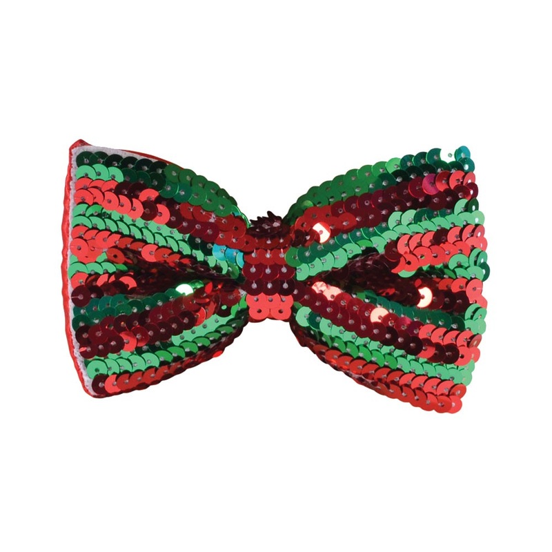 Red Green Christmas Elf Bow Tie