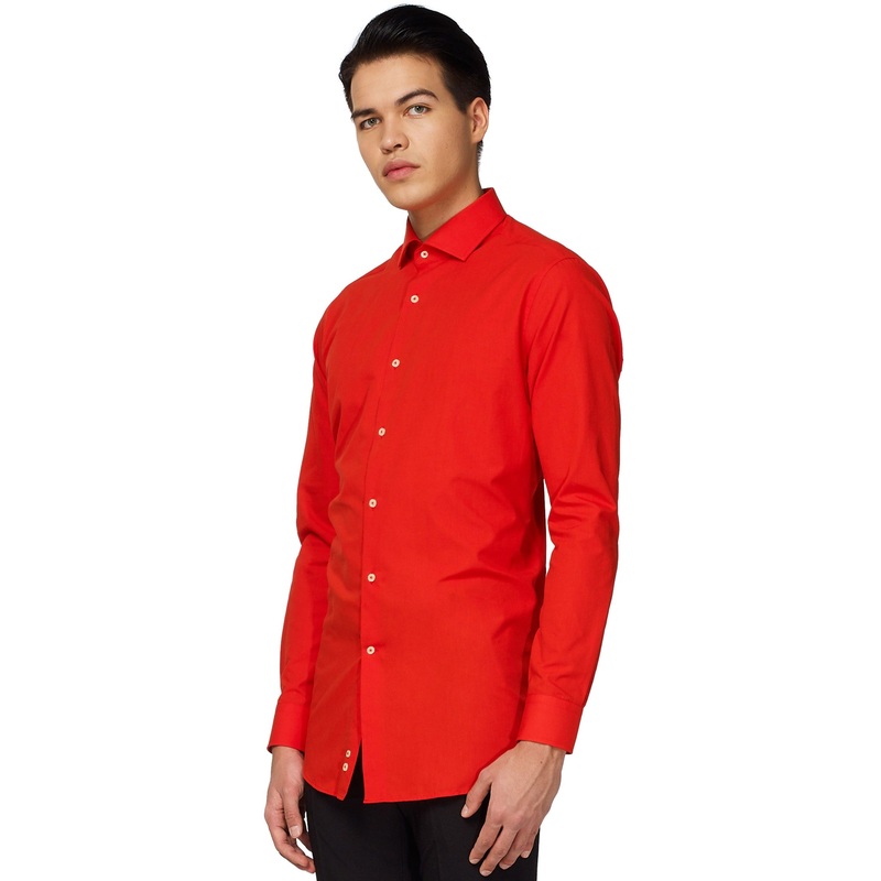 Red OppoSuits shirt for men XS