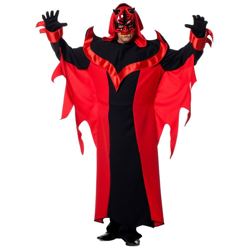 Satan the prince of hell devil costume men fire devil 48