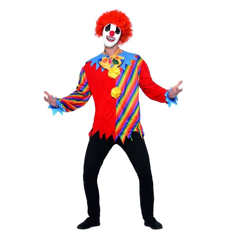 Scary clown costume set 3 pieces