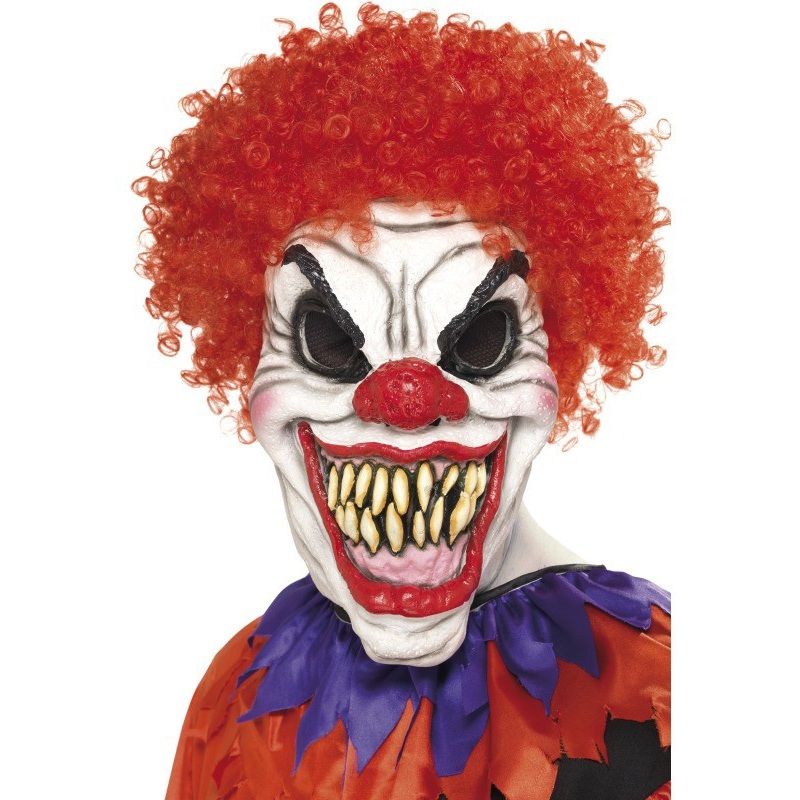 Snarling clown mask