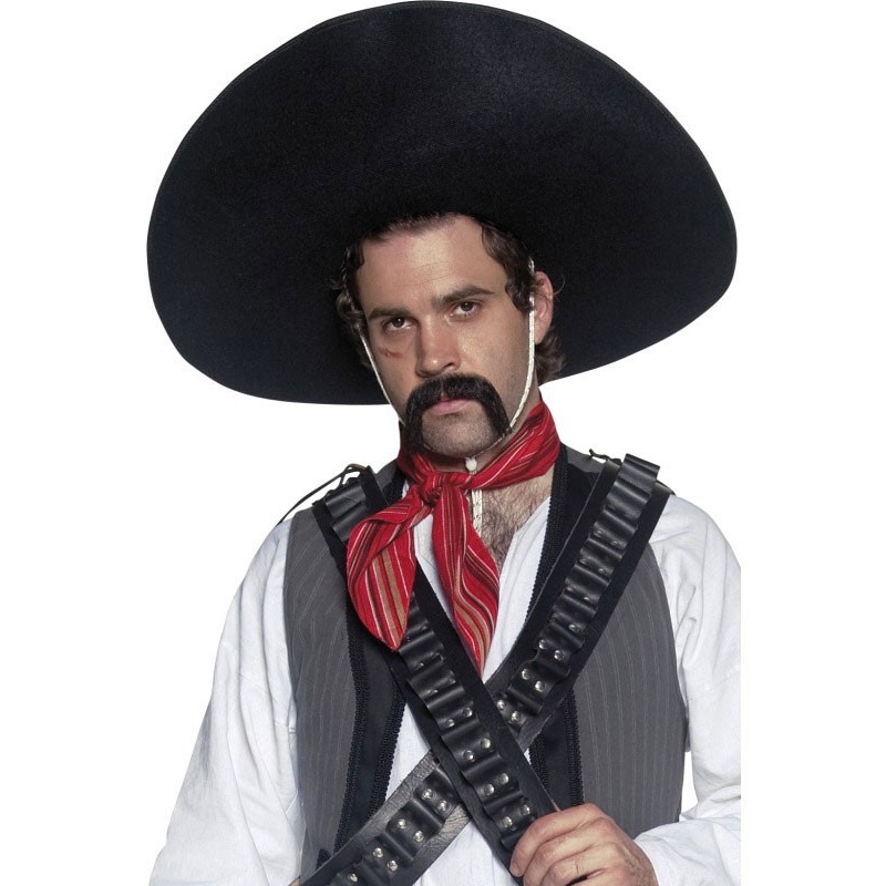 Black sombrero hat