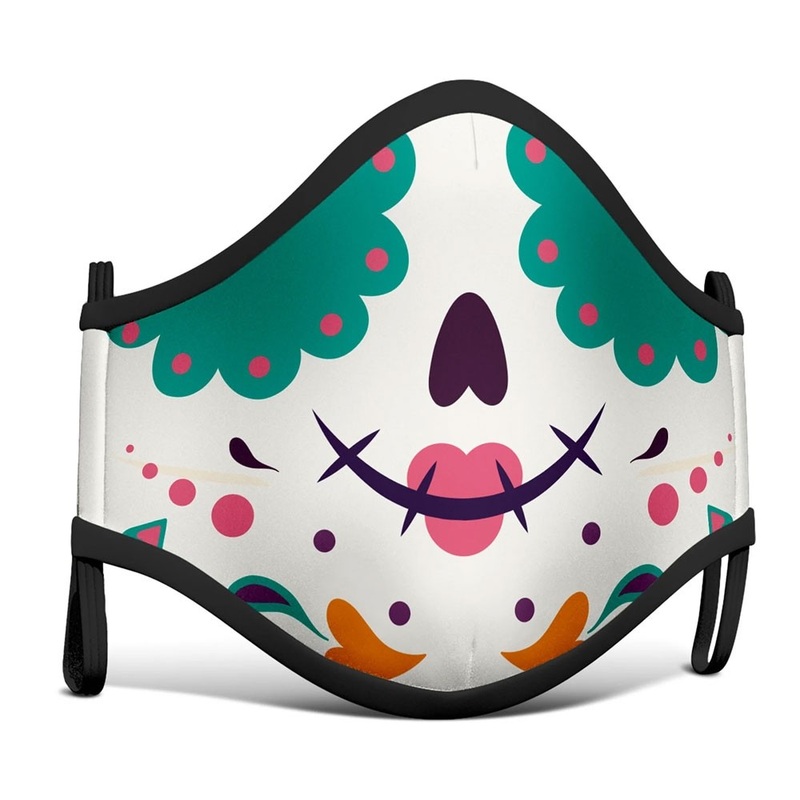 Calavera mouth and nose mask for children