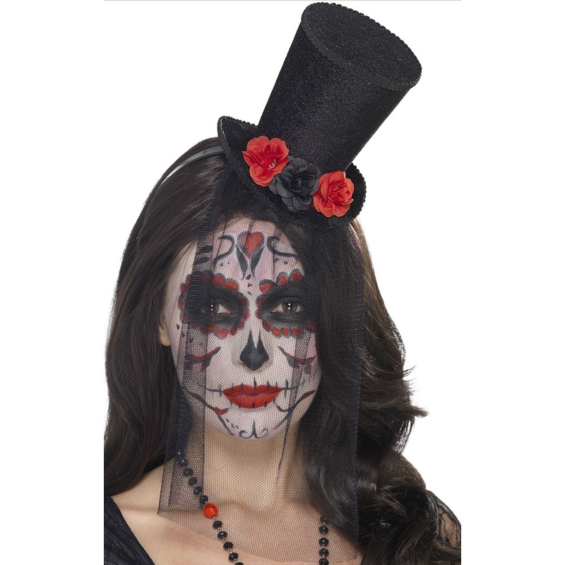 Chic mini Halloween cylinder black