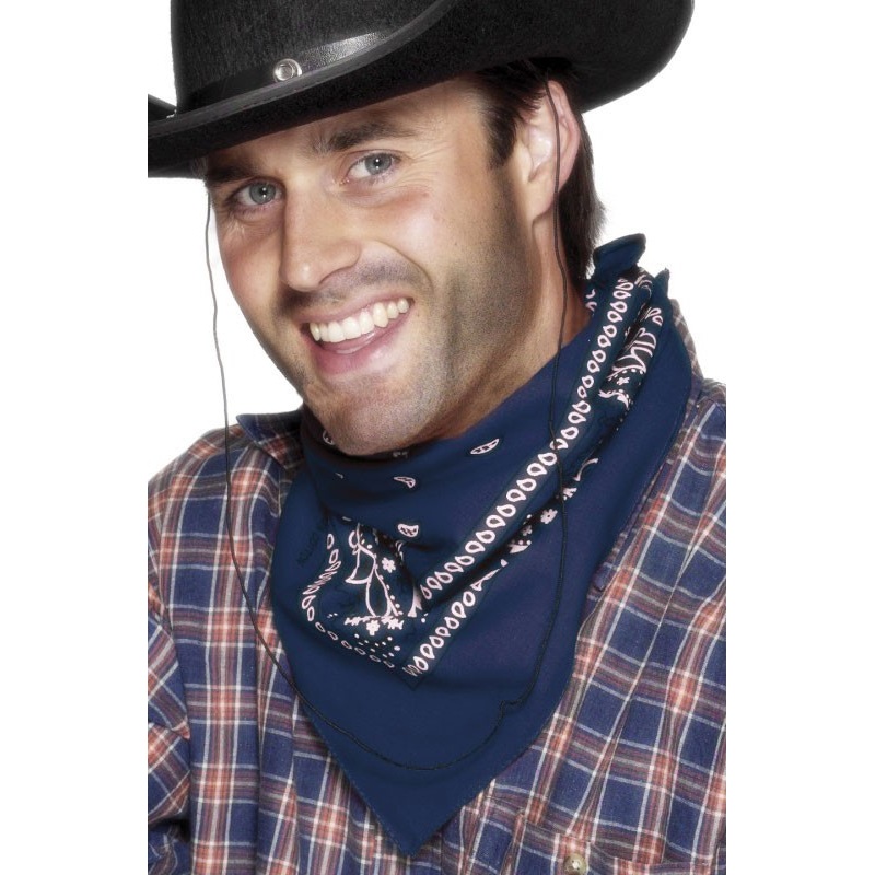 Cowboy neckerchief blue