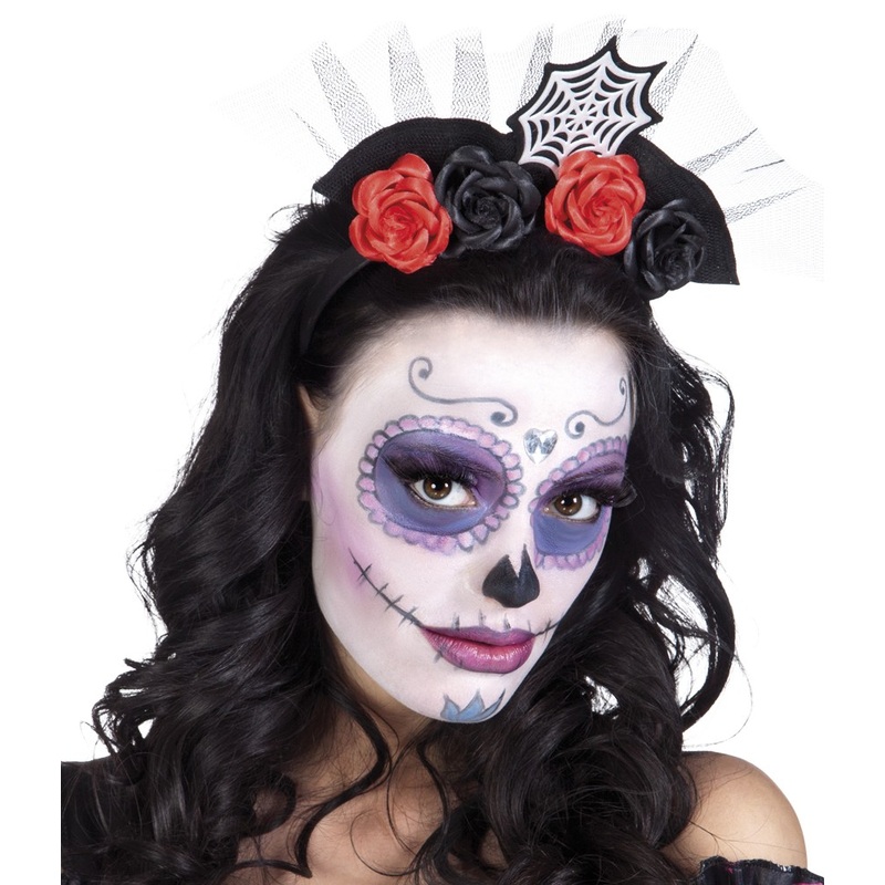 Day of the dead headband with roses