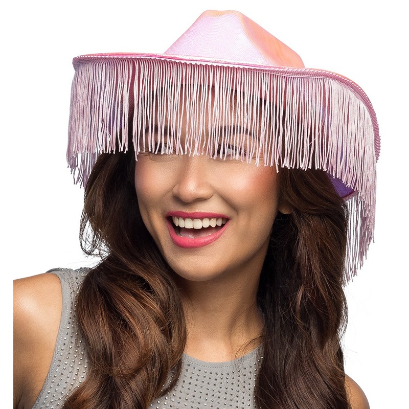 Glamor cowboy hat Iridescent Pink