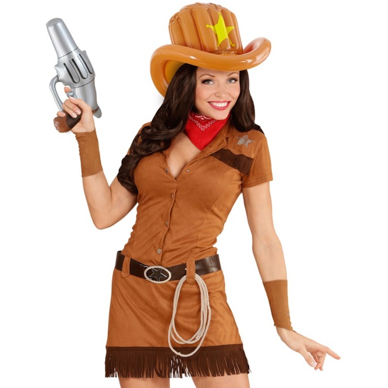 Inflatable cowboy pistol