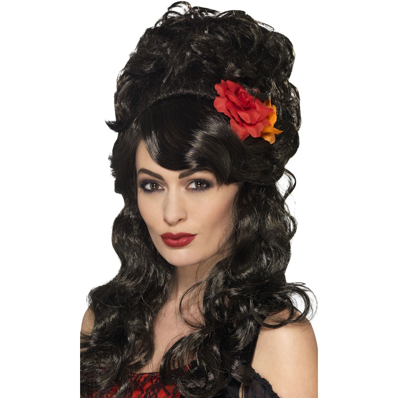 Latin dancer black wig