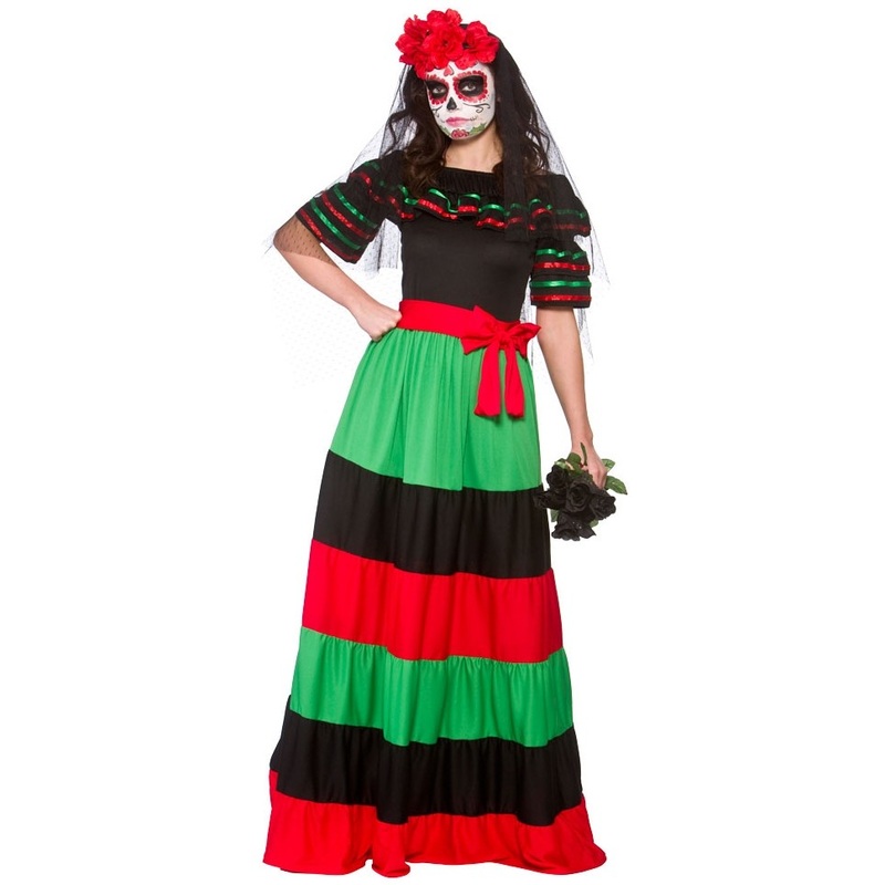 Senorita Day of the Dead Costume XS