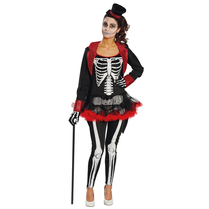 Skeleton lady ladies costume 32