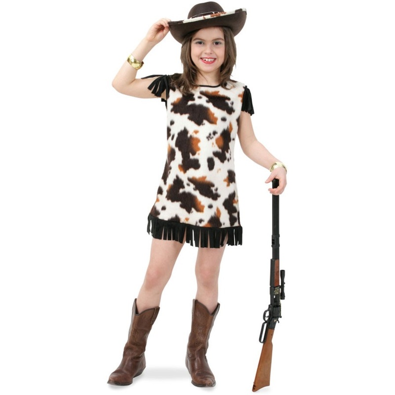 Spotted Little Cowgirl Girl Dress 128