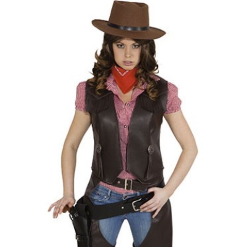 Texasgirl brown cowgirl vest 36-38