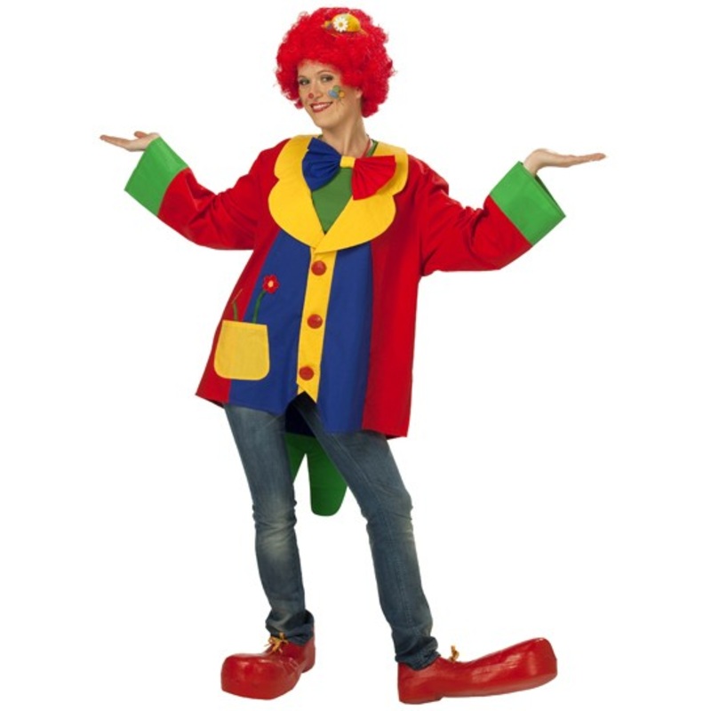 Big colorful clown jacket S