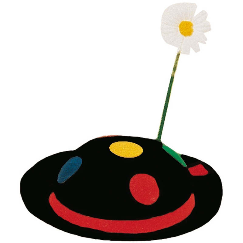 Black melon with flower