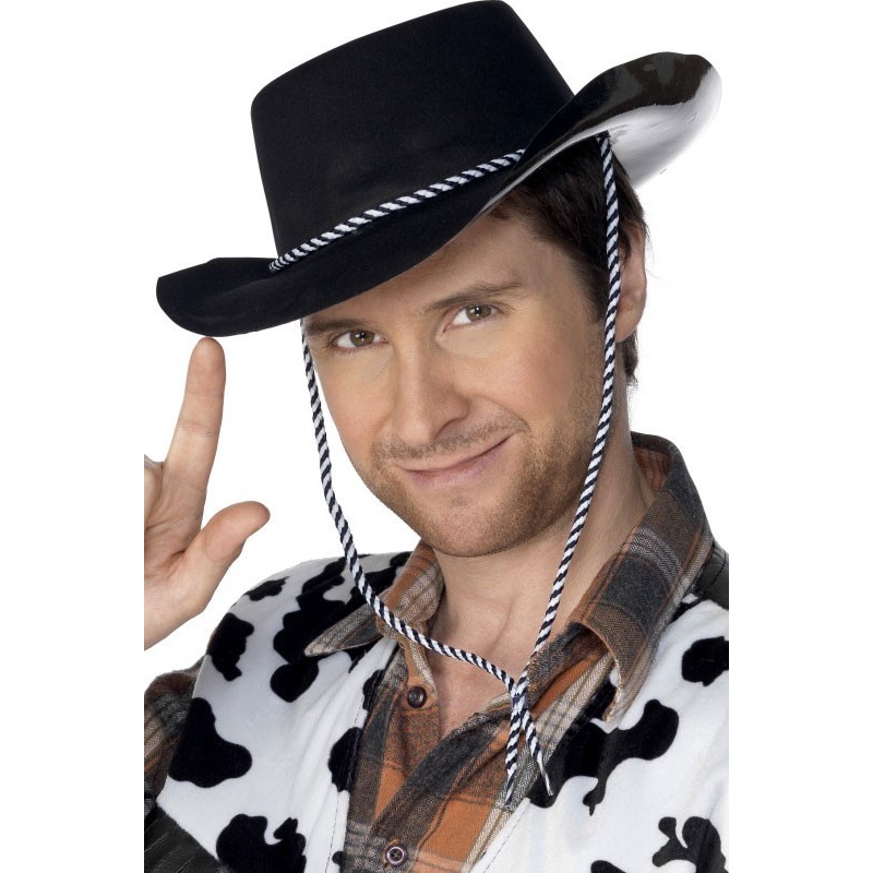 Black western cowboy hat