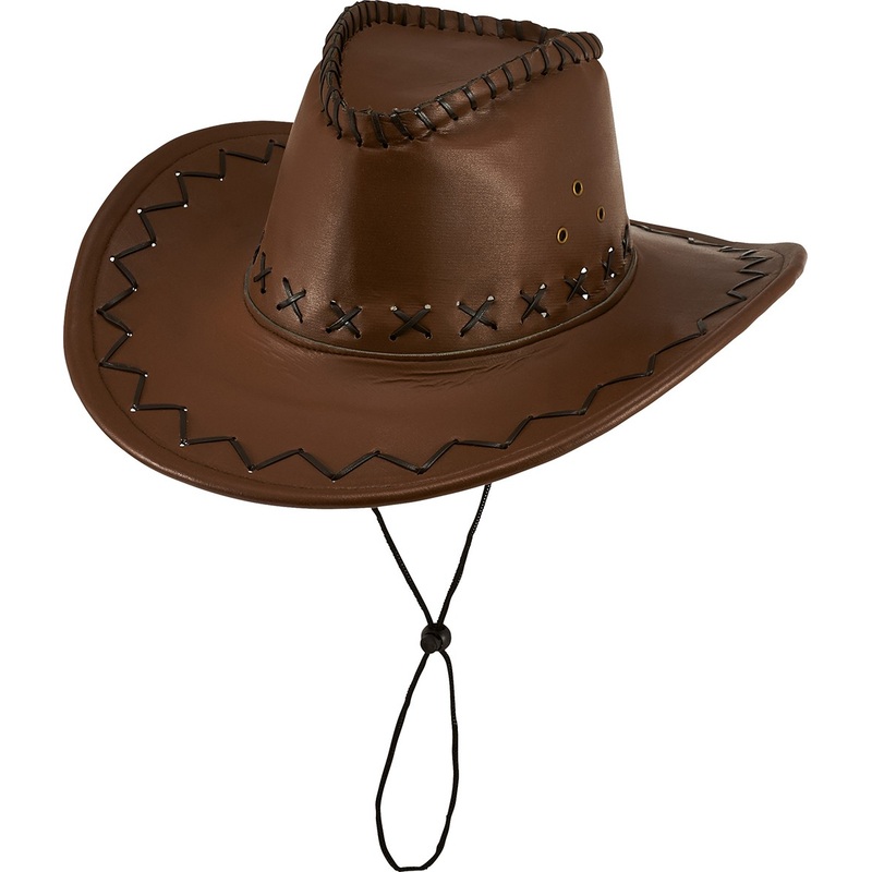 Classic cowboy hat in dark brown