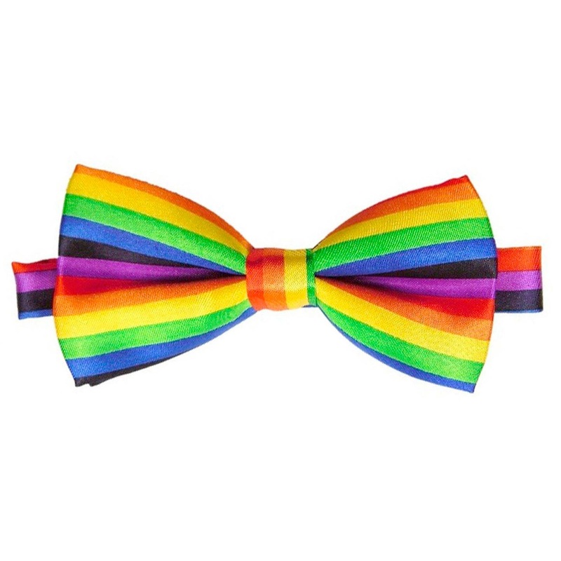 Colourful Striped Bow Tie