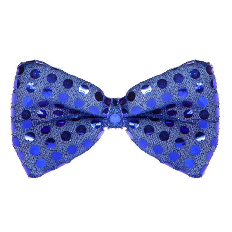 Glitter party bow tie in blue