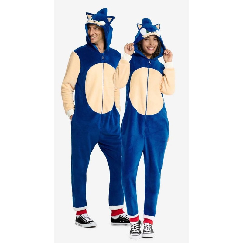 Opposuits Sonic the Hedgehog Onesie Jumpsuit for Men XS
