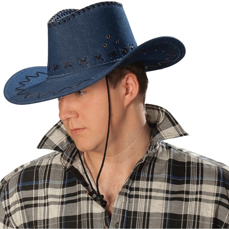 Premium denim cowboy hat