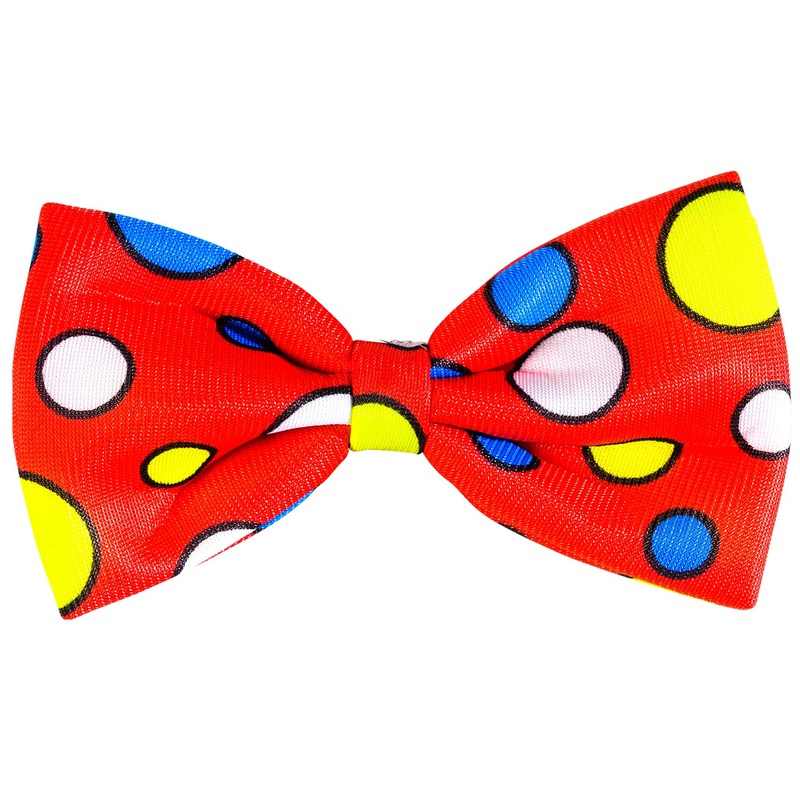 Red clown fly with colorful dots