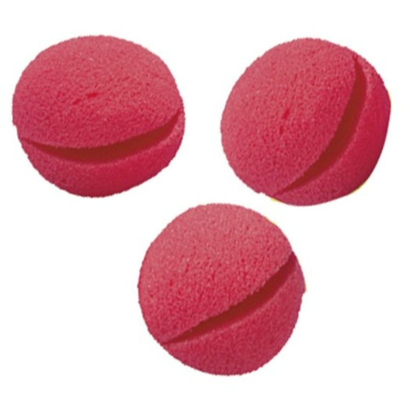 Red foam clown noses 5.5cm pack of 4