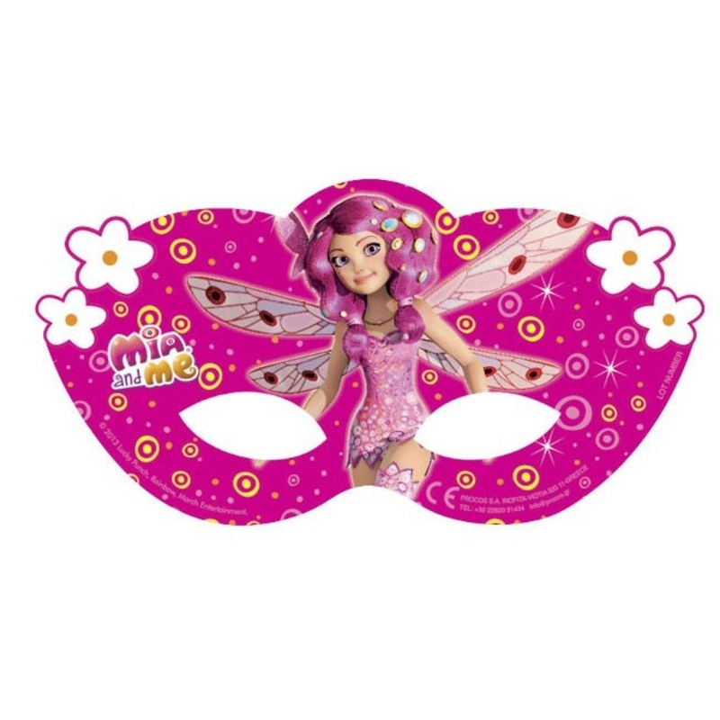 6 Mia and Me fairy party masks