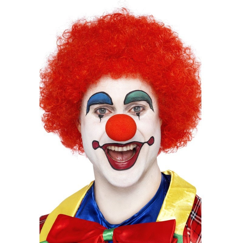 Authentic clown wig red