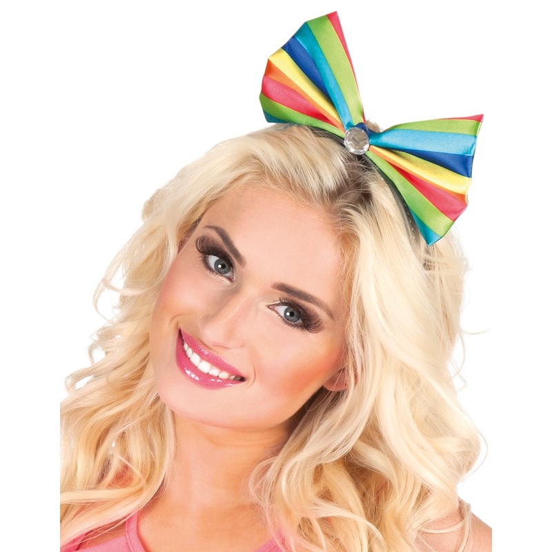 Colorful bow headband