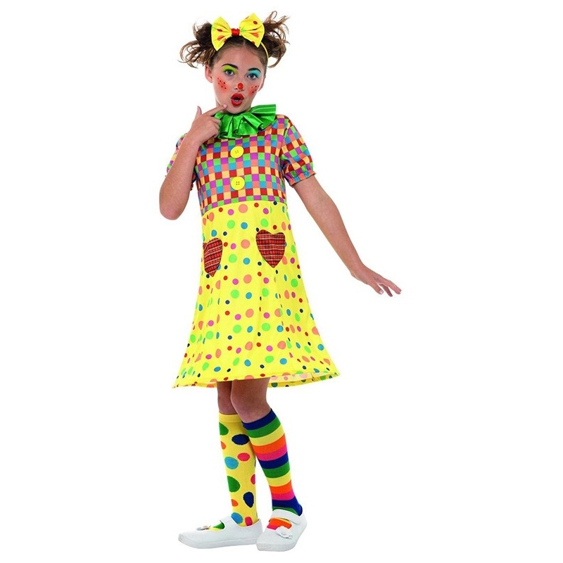 Colorful clown costume for girls