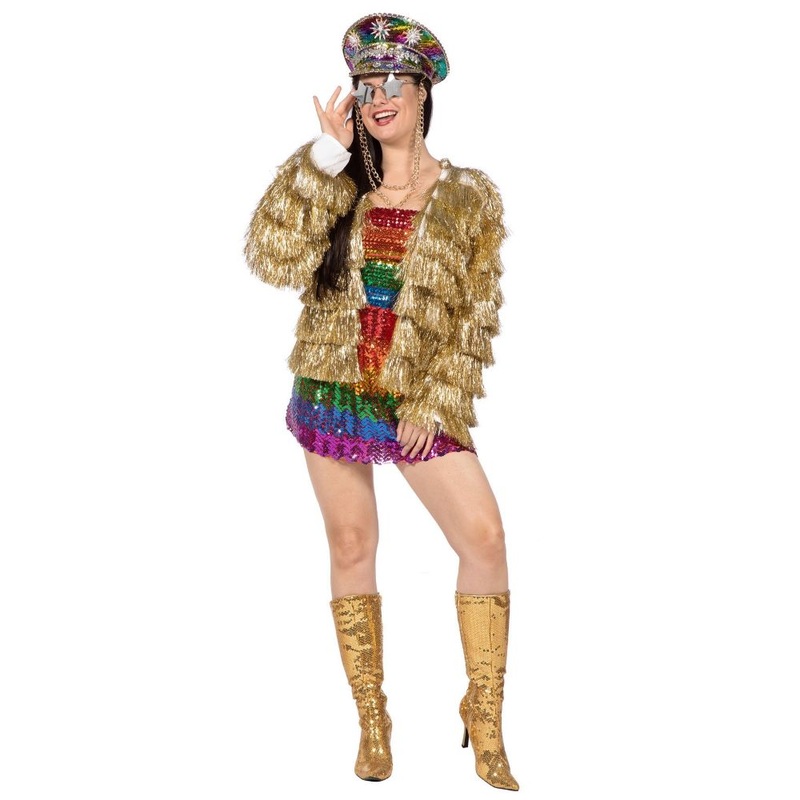 Gold Tinsel Jacket for Women S-M