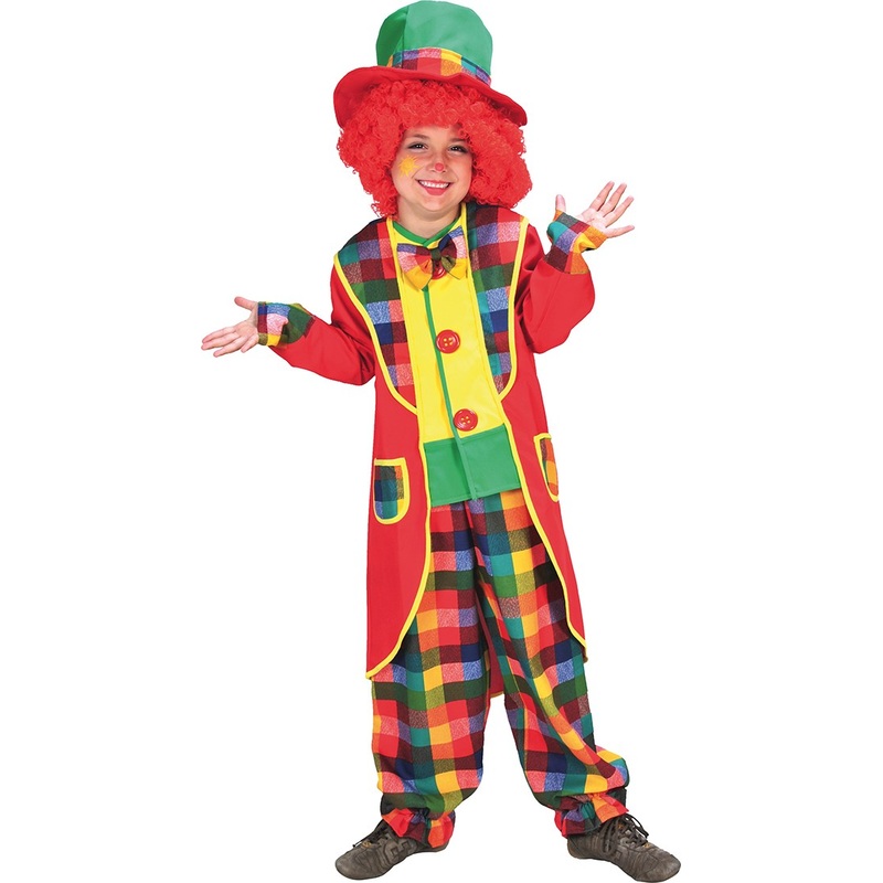 Mini clown valentine child costume 104