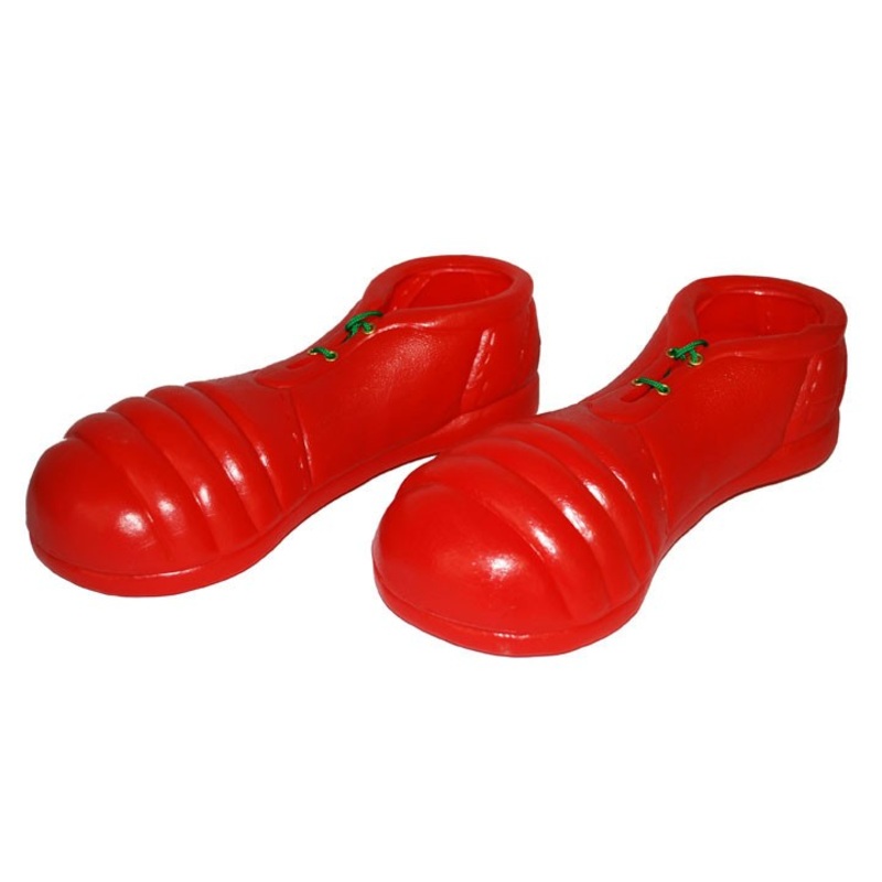 Red clown shoes for adults