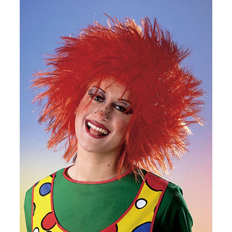 Red little leprechaun child wig