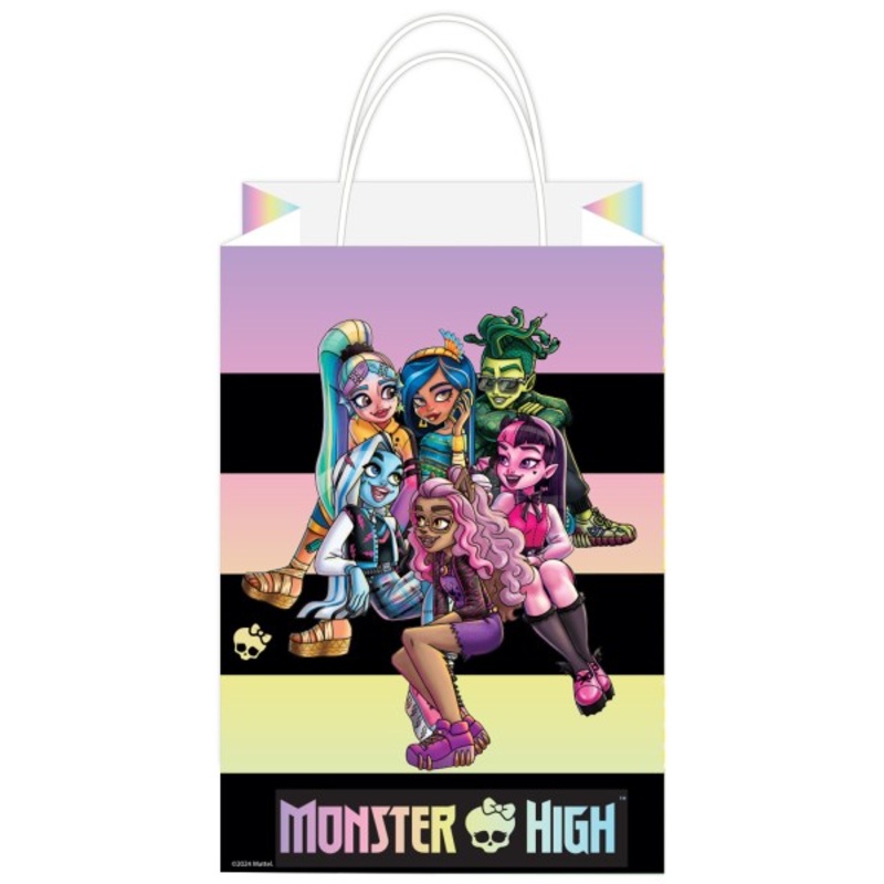 8 Monster High paper bags 12.7 x 21.5cm